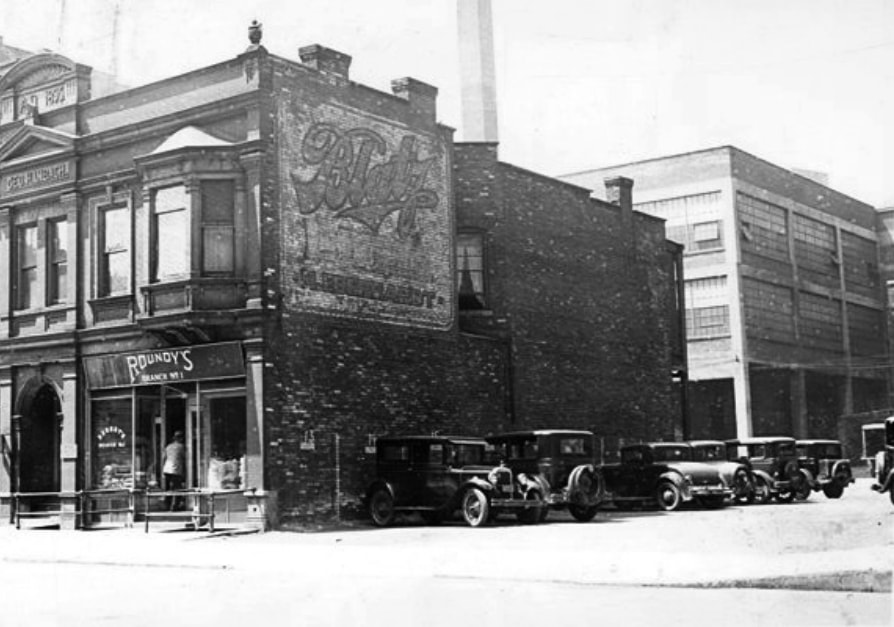 Building with Ghost Signs on it